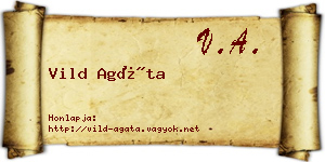 Vild Agáta névjegykártya